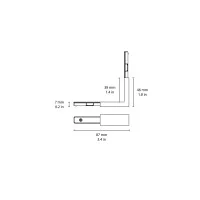 Flos ZERO TRACK Angolo Interno Soffitto/Parete - Parete/Parete