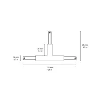 Flos ZERO TRACK Connettore a T Alimentabile per Binario Flos ZERO TRACK Connettore a T Alimentabile per Binario