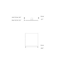 Lodes Puzzle Mega Square Lampada LED da Parete o Soffitto Dimmerabile