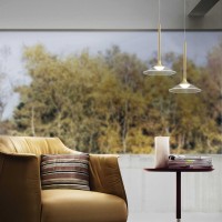 Ideal Lux Tristan LED Suspension Lamp with Transparent Lampshade