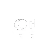 Ideal Lux Tick Applique LED in Metallo con Diffusore Inclinabile