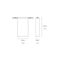 Flos ZERO TRACK Surface Middle Power Connector for Track Flos ZERO TRACK Surface Middle Power Connector for Track