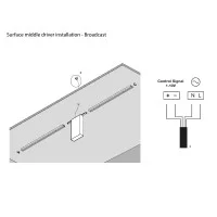 Flos ZERO TRACK Surface Middle Power Connector for Track Flos ZERO TRACK Surface Middle Power Connector for Track