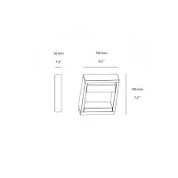 Logica Fos LED Wall Lamp with 30° Adjustable Diffuser for Outdoor