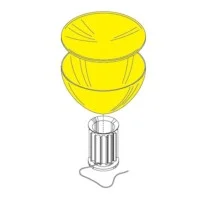 Flos Diffusore PMMA con Riflettore per Taccia LED