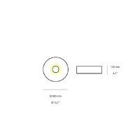 Cattaneo Well LED Ceiling/Wall Lamp with Adjustable Diffuser