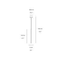 Ideal Lux Filo LED Linear Suspension Lamp with Adjustable Cable
