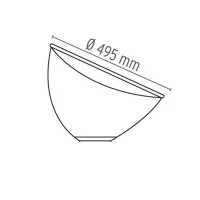 Flos Diffusore Vetro con Riflettore per Taccia LED o Alogena
