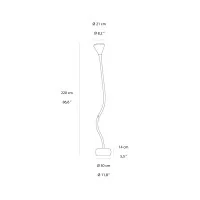 Artemide Pipe Adjustable and Dimmable Tubular LED Floor Lamp