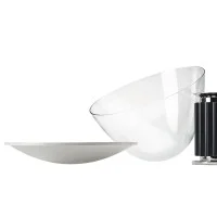 Flos Glass Diffuser with Reflector for Taccia LED or Halo Flos Glass Diffuser with Reflector for Taccia LED or Halo