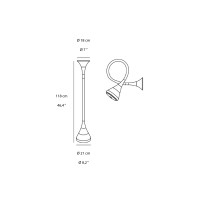 Artemide Pipe Adjustable Tubular LED Wall or Ceiling Lamp