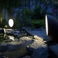 Artemide Piroscafo LED Floor Lamp for Outdoor in Aluminum