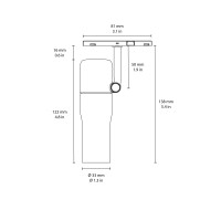 Flos Atom 120 Faretto LED 24V Orientabile per Binario ZERO TRACK