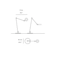 copy of Martinelli Luce Hoop Lampada da Tavolo a LED Dimmerabile