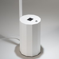 Prandina Novia T1 Lampada da Tavolo Ottagonale con Presa USB