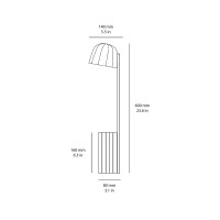 Prandina Novia T1 Lampada da Tavolo Ottagonale con Presa USB