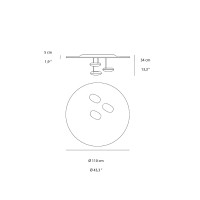 Artemide Droplet Lampada LED Dimmerabile da Soffitto in Alluminio