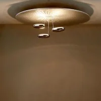 Artemide Droplet Dimmable LED Ceiling Lamp in Aluminum