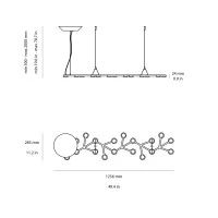 Artemide LED NET LINE 125 APP Linear Suspension Lamp