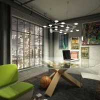 Artemide LED NET CIRCLE APP Circular Suspension Lamp
