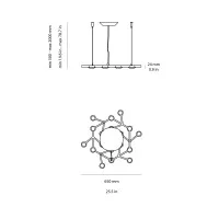 Artemide LED NET CIRCLE APP Circular Suspension Lamp
