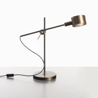 Oluce G.O. Lampada LED Storica da Tavolo Minimale Orientabile