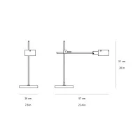 Oluce G.O. Lampada LED Storica da Tavolo Minimale Orientabile