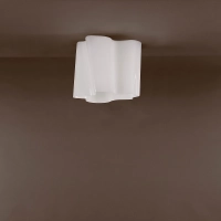 Artemide Logico Micro Elegant Dimmable Ceiling Lamp in Blown Glass