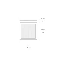 Artemide Altrove 600 LED Lampada Quadrata da Soffitto/Parete