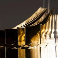 Slamp ARIA 70 L Lampada Radiale LED da Sospensione By Zaha Hadid