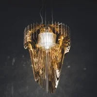 Slamp ARIA 70 L Lampada Radiale LED da Sospensione By Zaha Hadid
