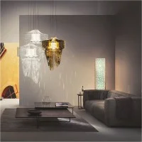 Slamp ARIA 70 L Lampada Radiale LED da Sospensione By Zaha Hadid