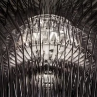 Slamp ARIA 90 XL Radial LED Suspension Lamp By Zaha Hadid Slamp ARIA 90 XL Radial LED Suspension Lamp By Zaha Hadid