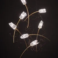 Slamp Tulip 7 LED Floral Suspension Lamp for Indoor