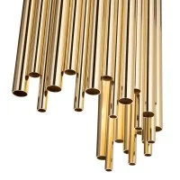 Ideal Lux Pan Elegant Wall Lamp with Golden Metallic Tubes
