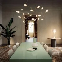Slamp Tulip 14 LED Floral Suspension Lamp for Indoor