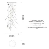Slamp Tulip 14 Lampada LED Floreale da Sospensione per Interno