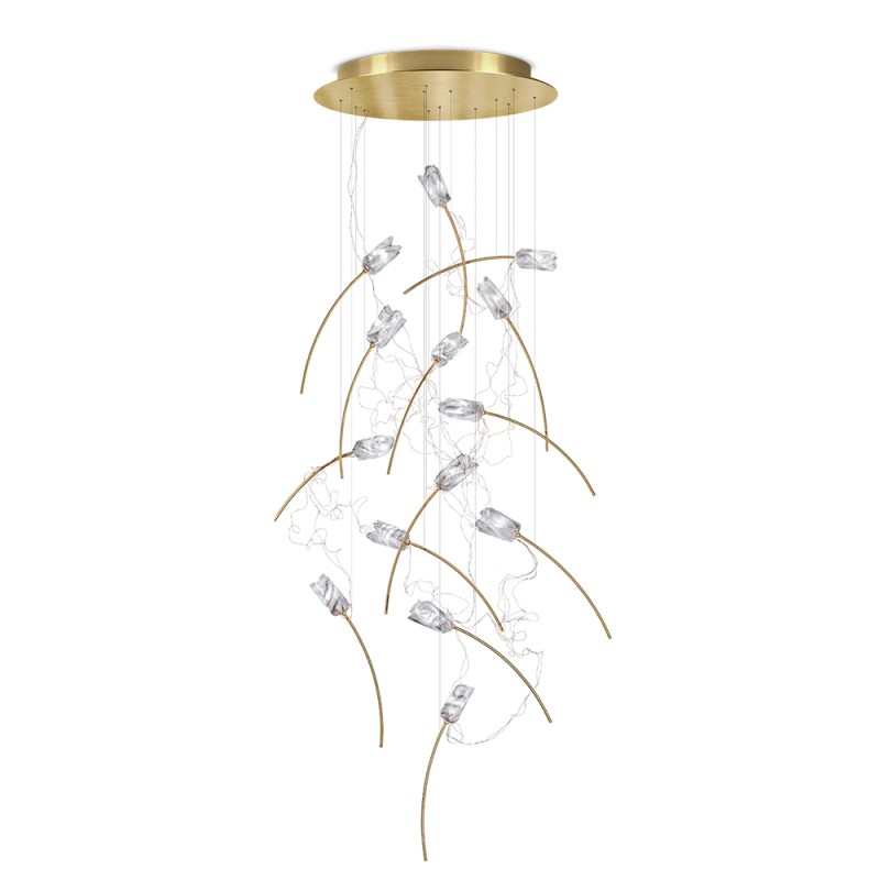 Slamp Tulip 14 LED Floral Suspension Lamp for Indoor