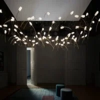 Slamp Tulip 14 Free Standing LED Floral Suspension Lamp for Indoor