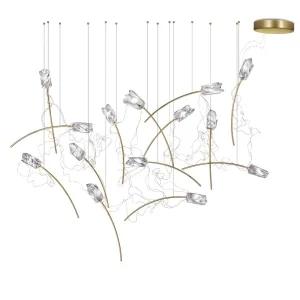 Slamp Tulip 14 Free Standing LED Floral Suspension Lamp for Indoor