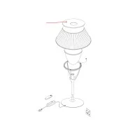 Flos Replacement Cover Ring for Romeo Table Lamps