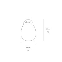 Ideal Lux Live Campana Lampada da Tavolo LED a Batteria per Esterno