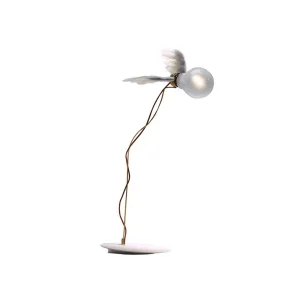Ingo Maurer Lucellino Iconic Table Lamp with Goose Feather Wings