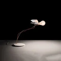 Ingo Maurer Lucellino Iconic Table Lamp with Goose Feather Wings