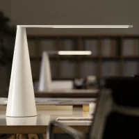 Martinelli Luce Elica Adjustable LED Table Lamp in Aluminum