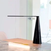 Martinelli Luce Elica Adjustable LED Table Lamp in Aluminum