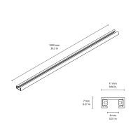 Flos ZERO TRACK Easy Packs Atom 120 Nero 2 Faretti + 2 Binari 1 mt