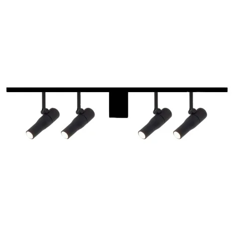 Flos ZERO TRACK Easy Packs Atom 120 Black 4 Spotlights + 2 Tracks 1 mt