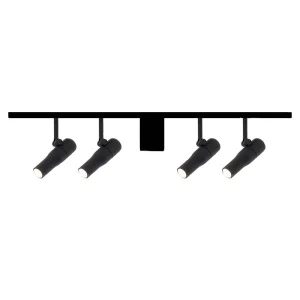 Flos ZERO TRACK Easy Packs Atom 120 Black 4 Spotlights + 2 Tracks 1 mt