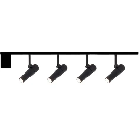 Flos ZERO TRACK Easy Packs Atom 120 Black 4 Spotlights + 1 Track 3 mt